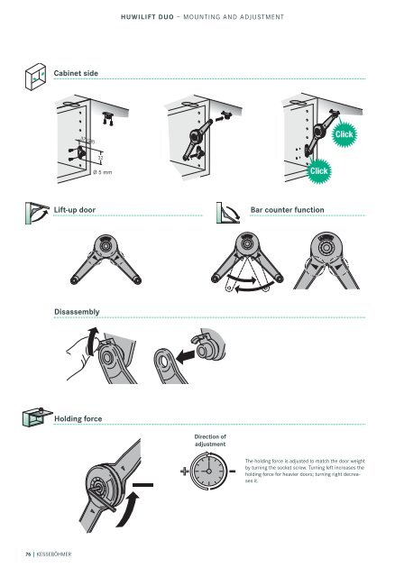 More choice for wall units: Folding, lift-up and ... - KessebÃƒÂ¶hmer