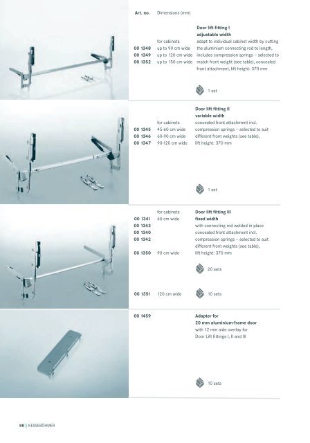 More choice for wall units: Folding, lift-up and ... - KessebÃƒÂ¶hmer