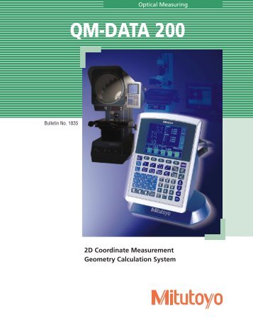 QM-DATA 200 - Mitutoyo America Corporation