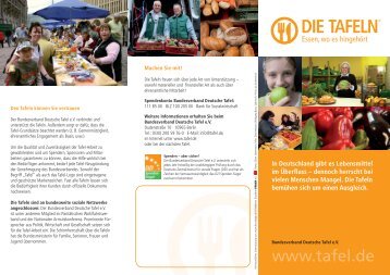 Flyer Tafel 2012.indd - Bundesverband Deutsche Tafel e.V.