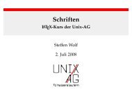 Schriften - Unix-AG-Wiki