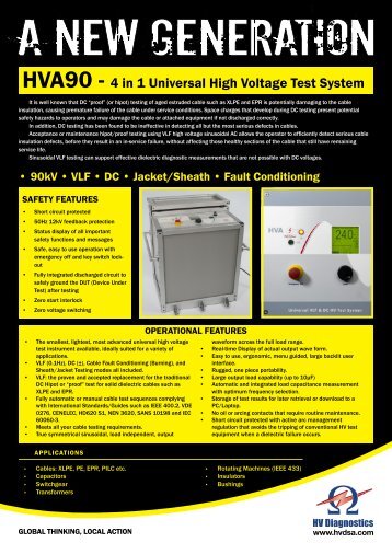 HVA90 Data sheet 2.indd - Tech-Rentals