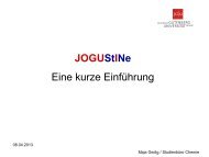 veranstaltung in JOGUStINe - StudienbÃ¼ros des Fachbereiches 09