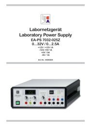 Labornetzgerät Laboratory Power Supply - EA-Elektro Automatik