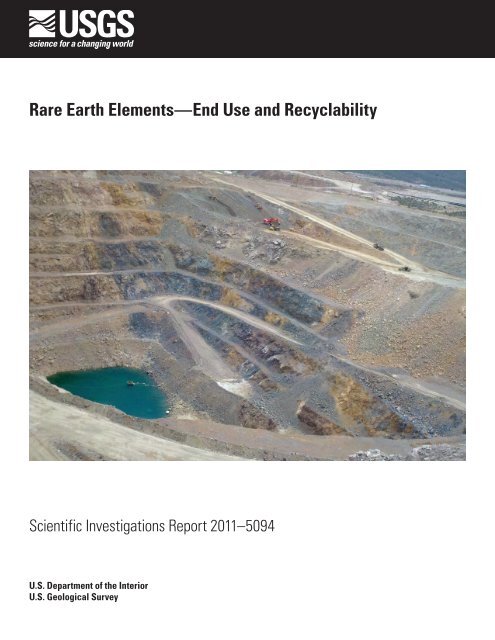 Rare Earth Elements—End Use and Recyclability - USGS