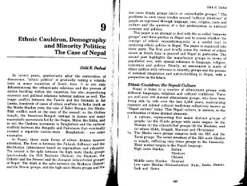 Ethnic Cauldron, Demography and Minority Politics by Dilli Ram Dahal