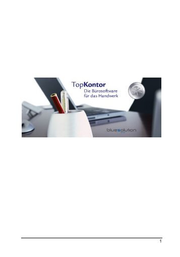 Handbuch Topkontor - CNI-HANDWERK