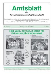 Amtsblatt der Verwaltungsgemeinschaft Kranichfeld