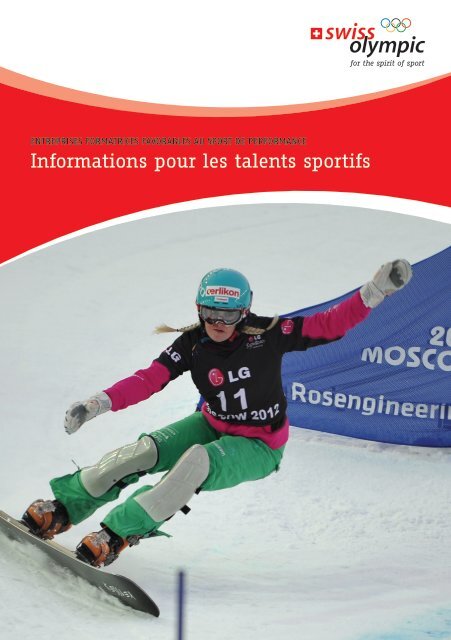 Informations pour les talents sportifs - Swiss Olympic