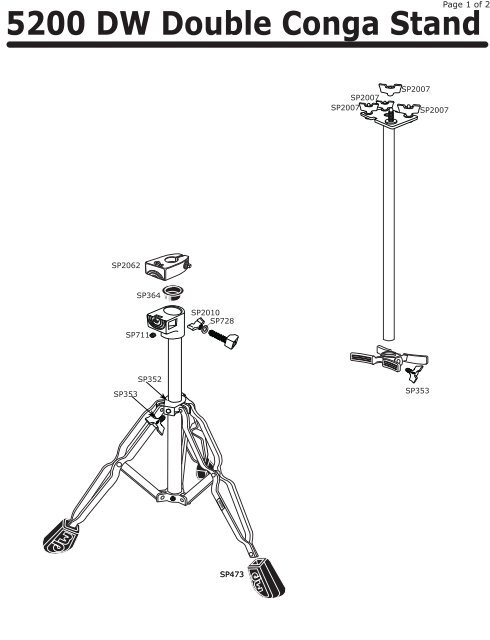 5200 DW Double Conga Stand 5200 DW Double Conga Stand