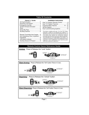 K9-140-LA Manual (with #4415-01-SSI TX's).p65 - car alarm