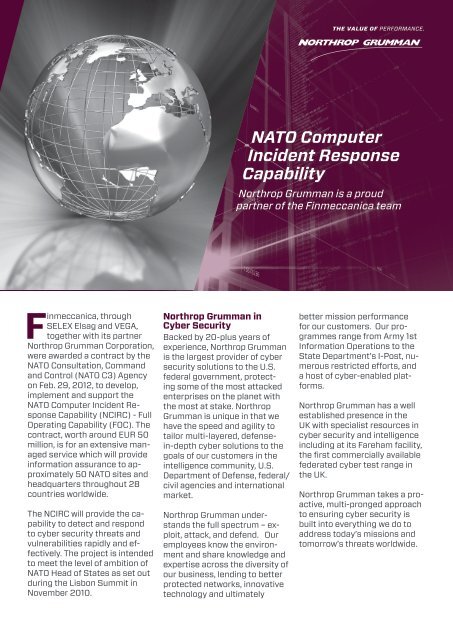 NATO Computer Incident Response Capability - Northrop Grumman ...