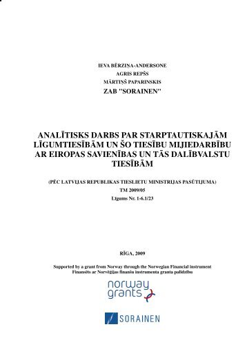 AnalÃ„Â«tisks darbs par starptautiskajÃ„Âm ... - Tieslietu ministrija