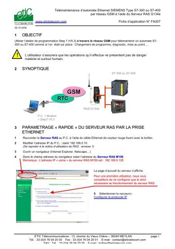 GSM GSM - Etic Telecom