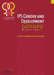 Gender and Development Glossary - IPS Inter Press Service
