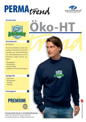 Datenblatt Öko HT - Permatrend AG