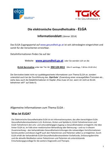 Was ist ELGA?