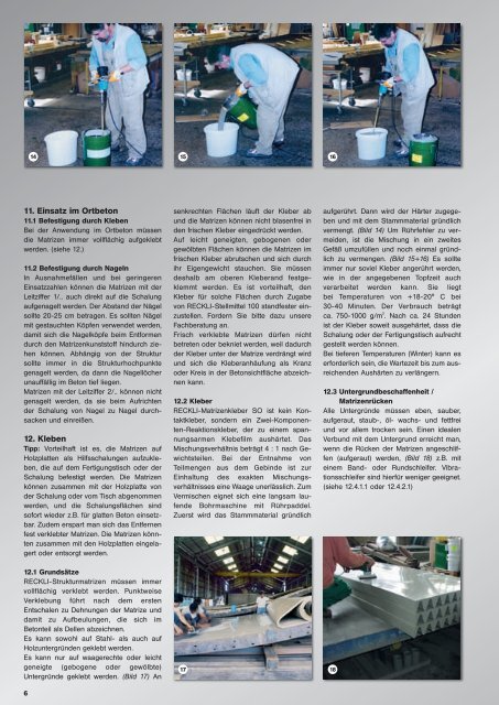 Arbeitsanweisung fÃƒÂ¼r RECKLI-Strukturmatrizen - RECKLI GmbH ...