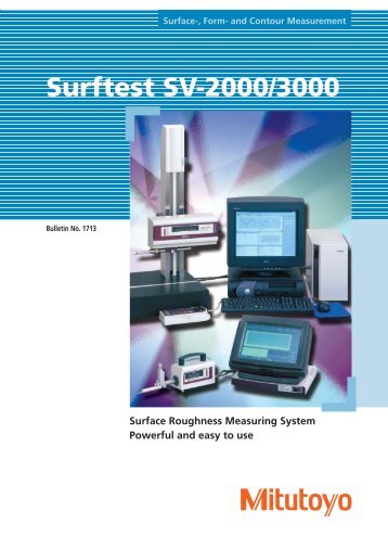 Surftest SV-2000/3000 Surface Roughness Measuring System ...