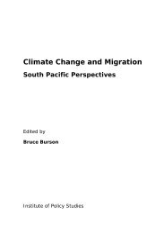 Climate Change and Migration: South Pacific Perspectives