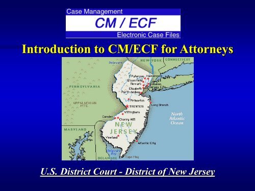 ECF Training Packet (PDF) - for the District of New Jersey