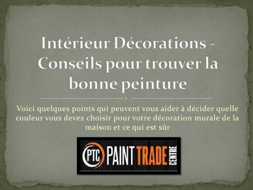 achat peinture