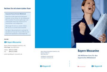 Bayern Mezzanine - Mittelstand in Bayern