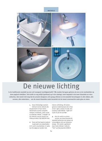 Wastafels: de nieuwe lichting