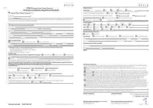 Aneks do umowy ETTH (plik PDF, 118kB) - Netia SA