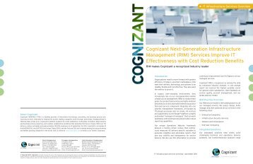 Cognizant Next-Generation Infrastructure Management (RIM ...