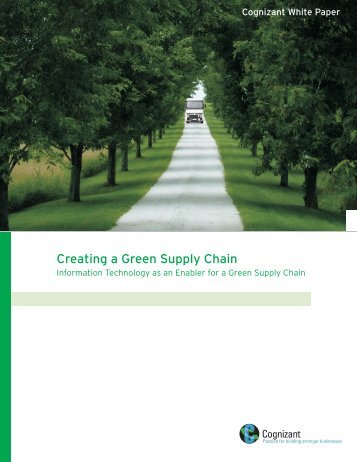 Creating a Green Supply Chain - Cognizant