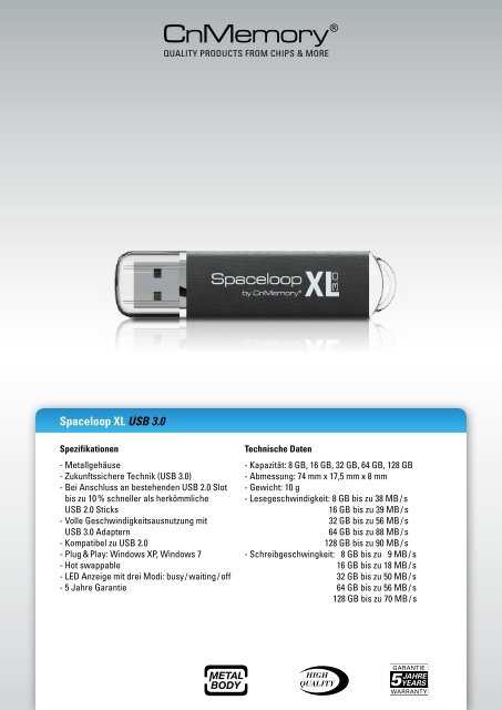Spaceloop XL USB 3.0 - CnMemory