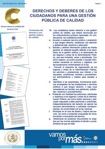 Carta Iberoamericana de los Derechos y Deberes del 
