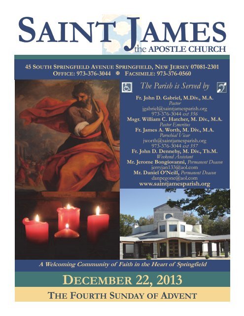 Bulletin 638 Saint James The Apostle Church Springfield Nj