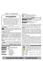 Newsletter Edition 3 2013 - St Edwards Primary School