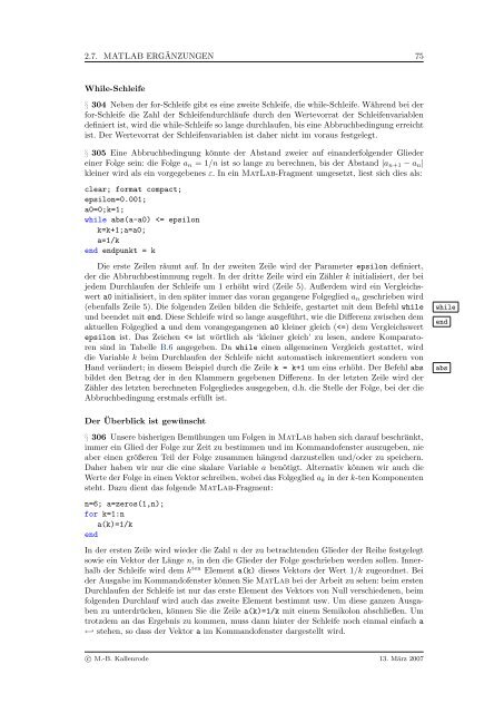 Mathematik fÃ¼r Physiker - Numerische Physik: Modellierung