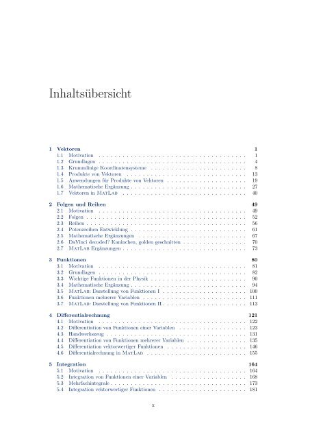 Mathematik fÃ¼r Physiker - Numerische Physik: Modellierung