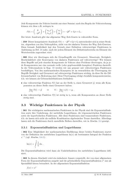 Mathematik fÃ¼r Physiker - Numerische Physik: Modellierung