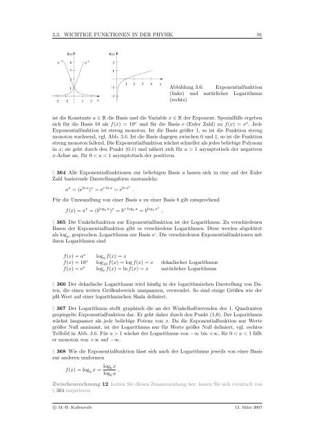 Mathematik fÃ¼r Physiker - Numerische Physik: Modellierung