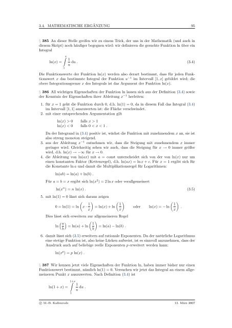 Mathematik fÃ¼r Physiker - Numerische Physik: Modellierung