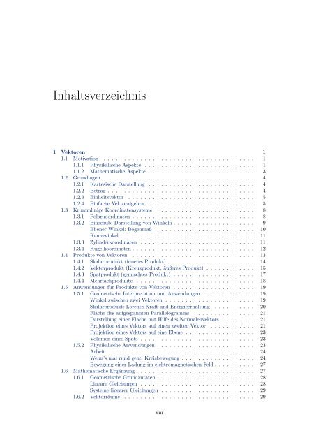 Mathematik fÃ¼r Physiker - Numerische Physik: Modellierung