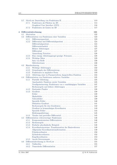 Mathematik fÃ¼r Physiker - Numerische Physik: Modellierung