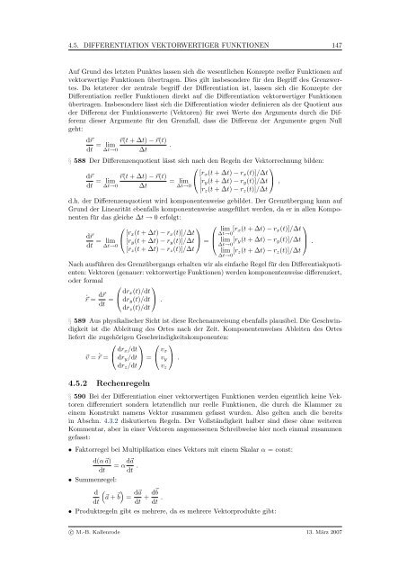 Mathematik fÃ¼r Physiker - Numerische Physik: Modellierung