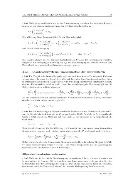 Mathematik fÃ¼r Physiker - Numerische Physik: Modellierung