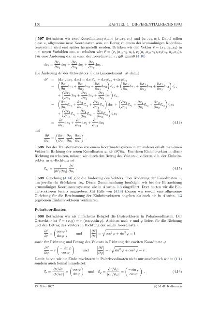 Mathematik fÃ¼r Physiker - Numerische Physik: Modellierung