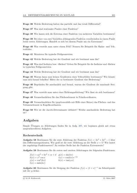 Mathematik fÃ¼r Physiker - Numerische Physik: Modellierung