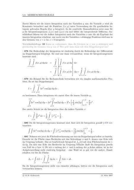 Mathematik fÃ¼r Physiker - Numerische Physik: Modellierung