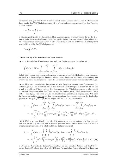 Mathematik fÃ¼r Physiker - Numerische Physik: Modellierung