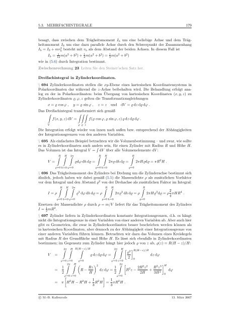 Mathematik fÃ¼r Physiker - Numerische Physik: Modellierung