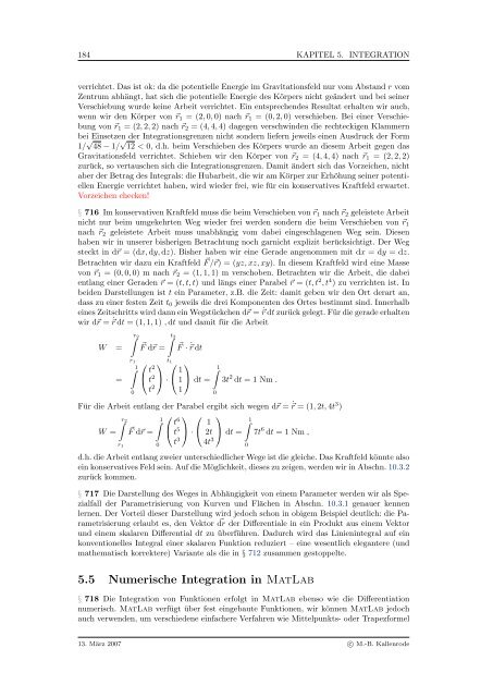 Mathematik fÃ¼r Physiker - Numerische Physik: Modellierung